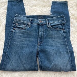 MOTHER Women's Skinny Jeans in Blue